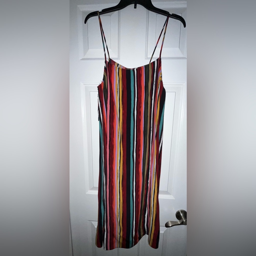 Free People colorful matching shirt and wide leg pant set, size small